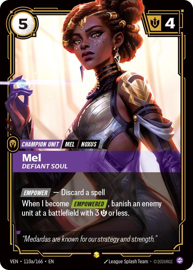 Riftbound: League of Legends Trading Card Game: Mel - Defiant Soul (Alternate Art) card image