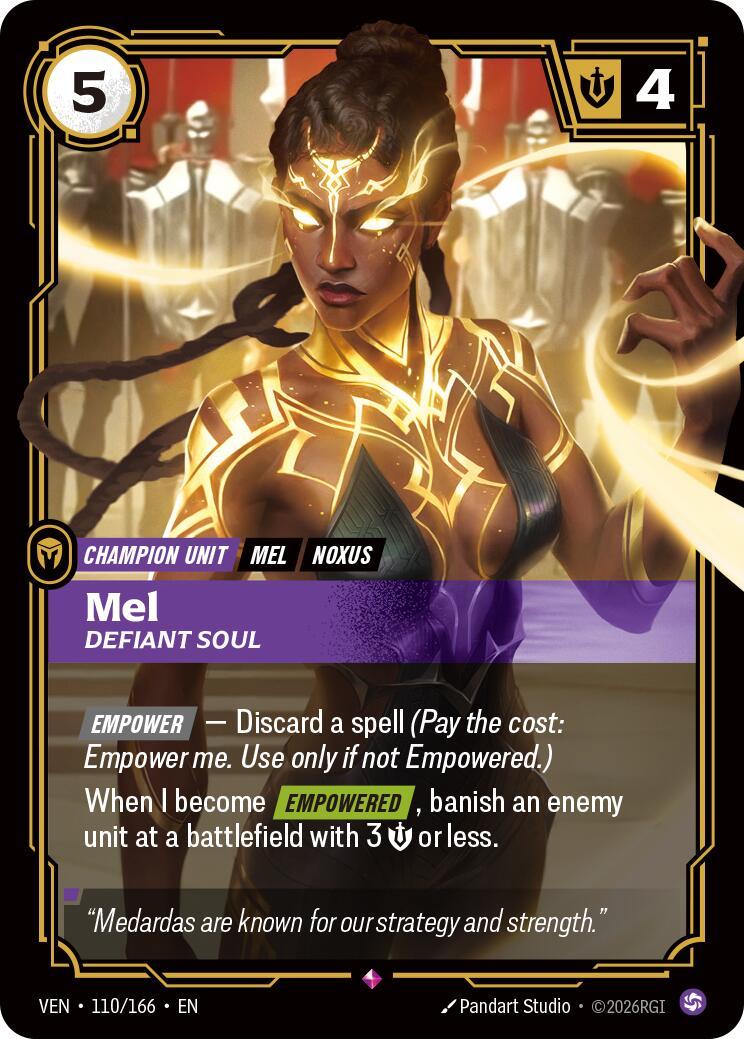Riftbound: League of Legends Trading Card Game: Mel - Defiant Soul card image