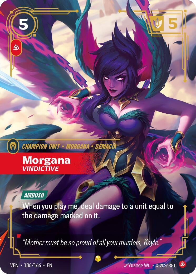 Riftbound: League of Legends Trading Card Game: Morgana - Vindictive (Overnumbered) card image