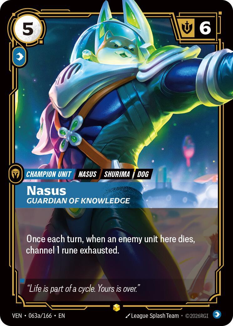 Riftbound: League of Legends Trading Card Game: Nasus - Guardian of Knowledge (Alternate Art) card image
