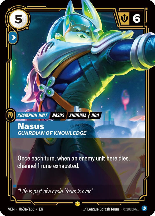 Riftbound: League of Legends Trading Card Game: Nasus - Guardian of Knowledge (Alternate Art) card image