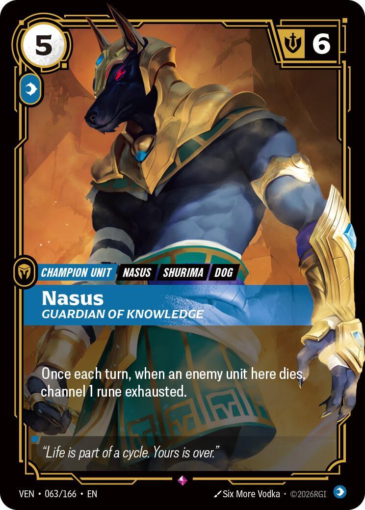 Riftbound: League of Legends Trading Card Game: Nasus - Guardian of Knowledge card image