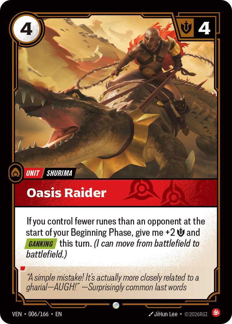 Riftbound: League of Legends Trading Card Game: Oasis Raider card image
