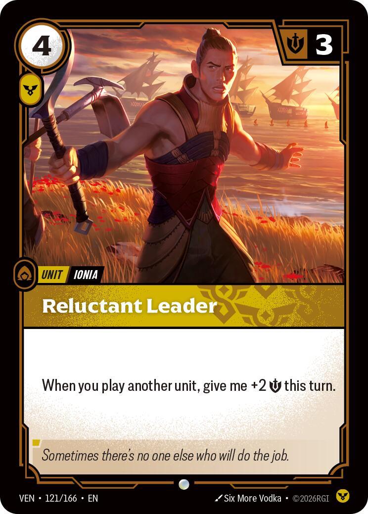 Riftbound: League of Legends Trading Card Game: Reluctant Leader card image