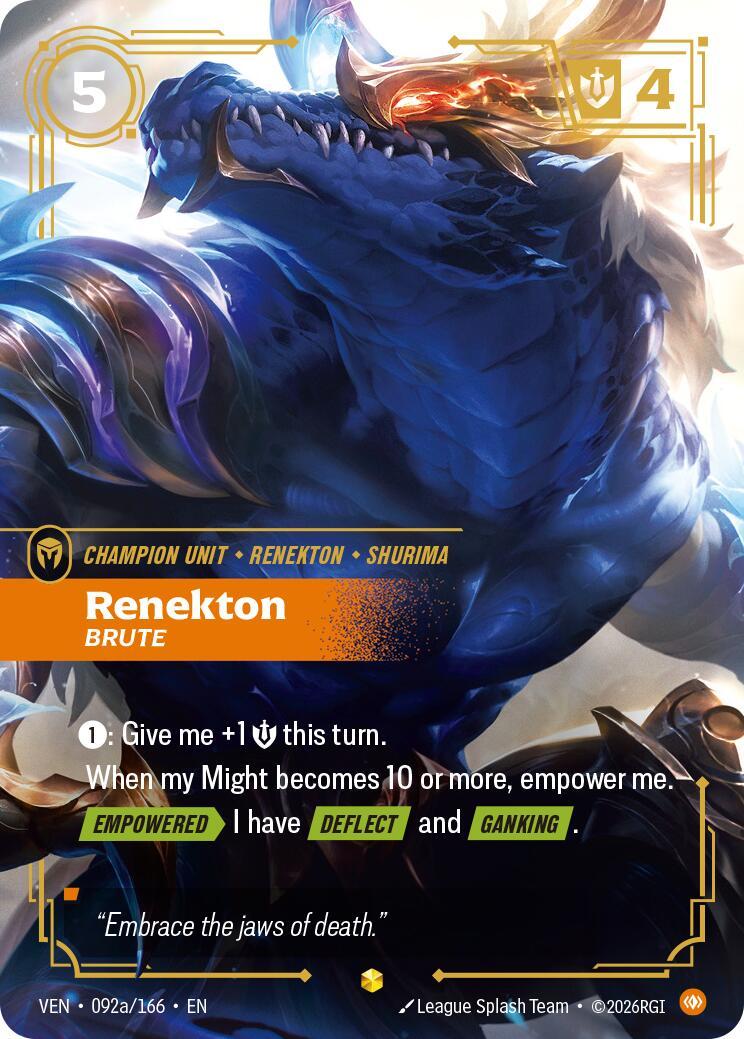 Riftbound: League of Legends Trading Card Game: Renekton - Brute (Alternate Art) card image