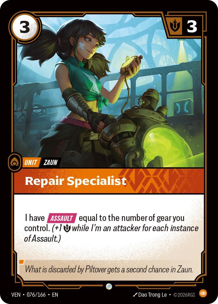 Riftbound: League of Legends Trading Card Game: Repair Specialist card image