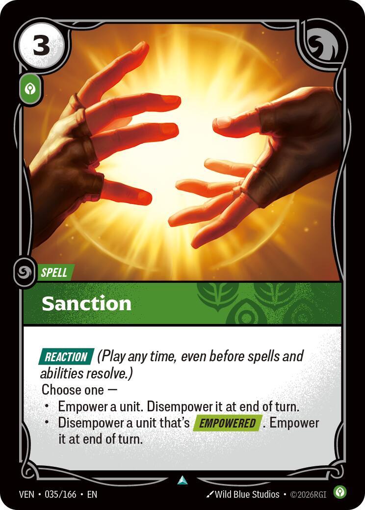 Riftbound: League of Legends Trading Card Game: Sanction card image