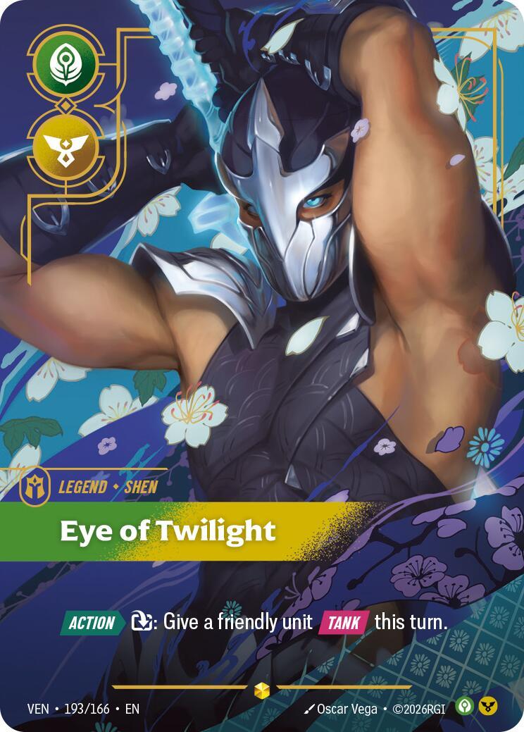 Riftbound: League of Legends Trading Card Game: Shen - Eye of Twilight (Overnumbered) card image