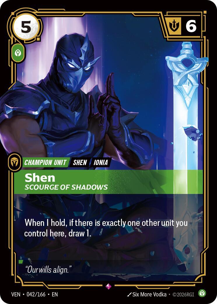 Riftbound: League of Legends Trading Card Game: Shen - Scourge of Shadows card image