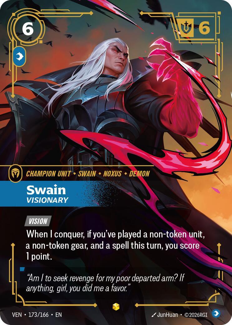 Riftbound: League of Legends Trading Card Game: Swain - Visionary (Overnumbered) card image