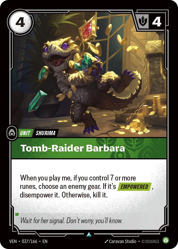 Riftbound: League of Legends Trading Card Game: Tomb-Raider Barbara card image