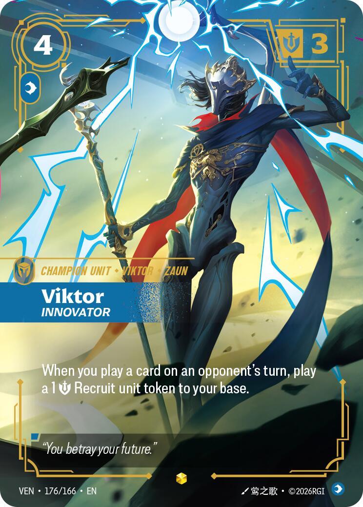 Riftbound: League of Legends Trading Card Game: Viktor - Innovator (Overnumbered) card image