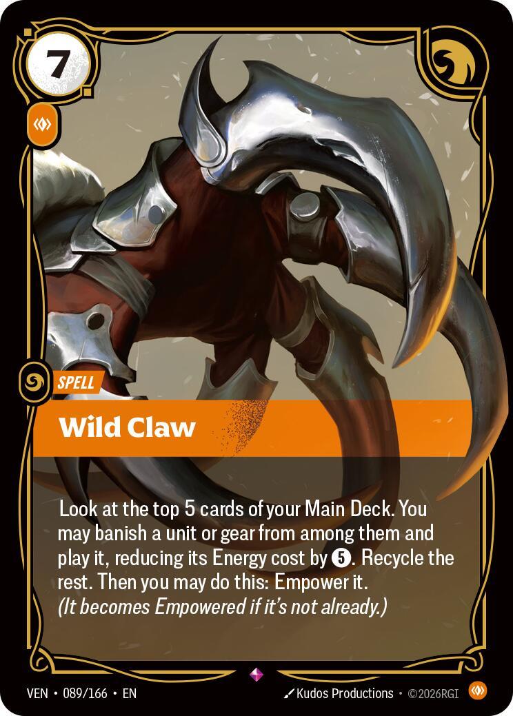 Riftbound: League of Legends Trading Card Game: Wild Claw card image