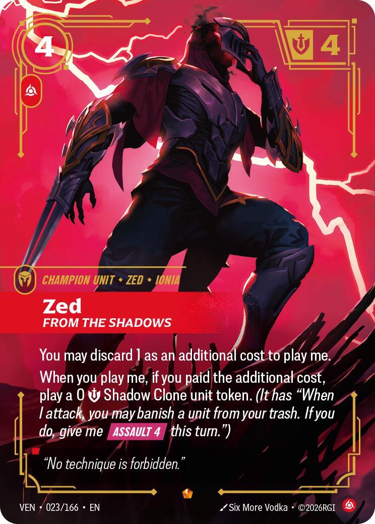 Riftbound: League of Legends Trading Card Game: Zed - From the Shadows card image