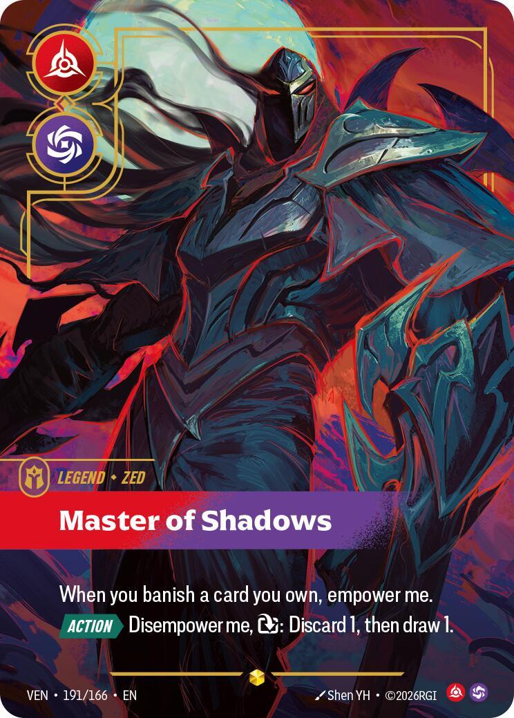 Riftbound: League of Legends Trading Card Game: Zed - Master of Shadows (Overnumbered) card image