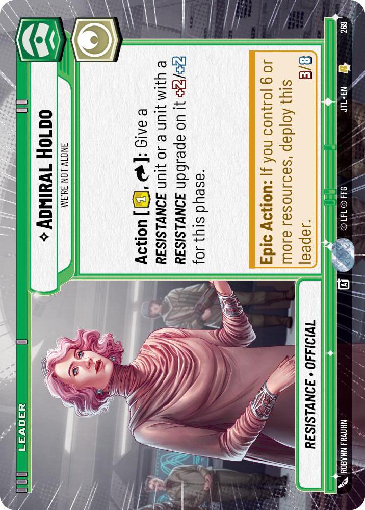 Star Wars: Unlimited: Admiral Holdo - We're Not Alone (Hyperspace) card image