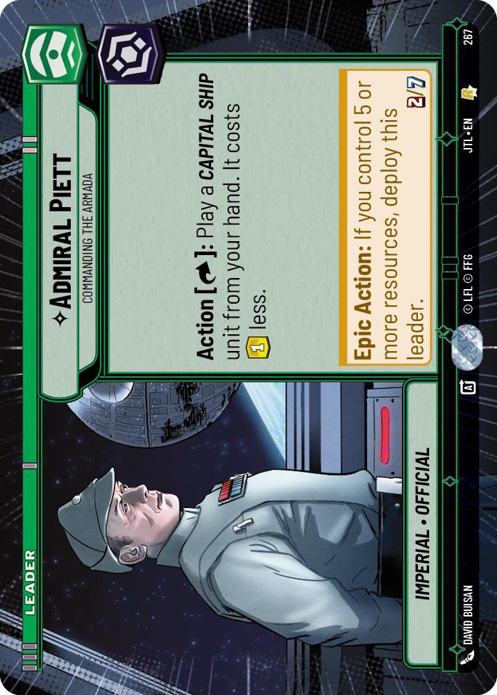 Star Wars: Unlimited: Admiral Piett - Commanding the Armada (Hyperspace) card image