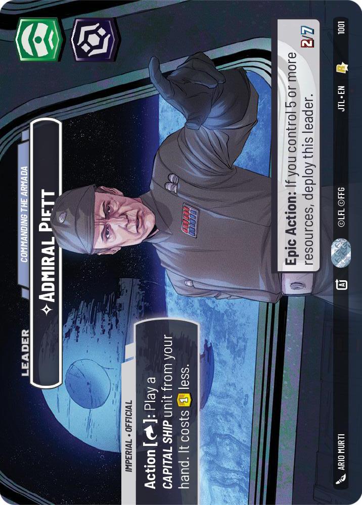 Star Wars: Unlimited: Admiral Piett - Commanding the Armada (Showcase) card image
