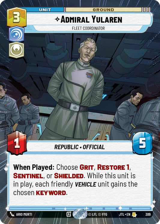 Star Wars: Unlimited: Admiral Yularen - Fleet Coordinator (Hyperspace) card image