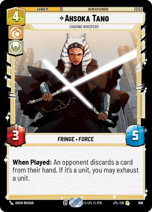 Star Wars: Unlimited: Ahsoka Tano - Chasing Whispers (Foil) card image