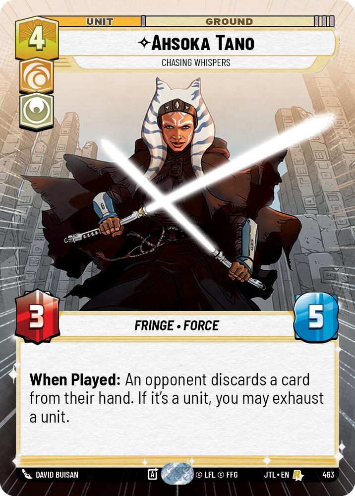 Star Wars: Unlimited: Ahsoka Tano - Chasing Whispers (Hyperspace) card image