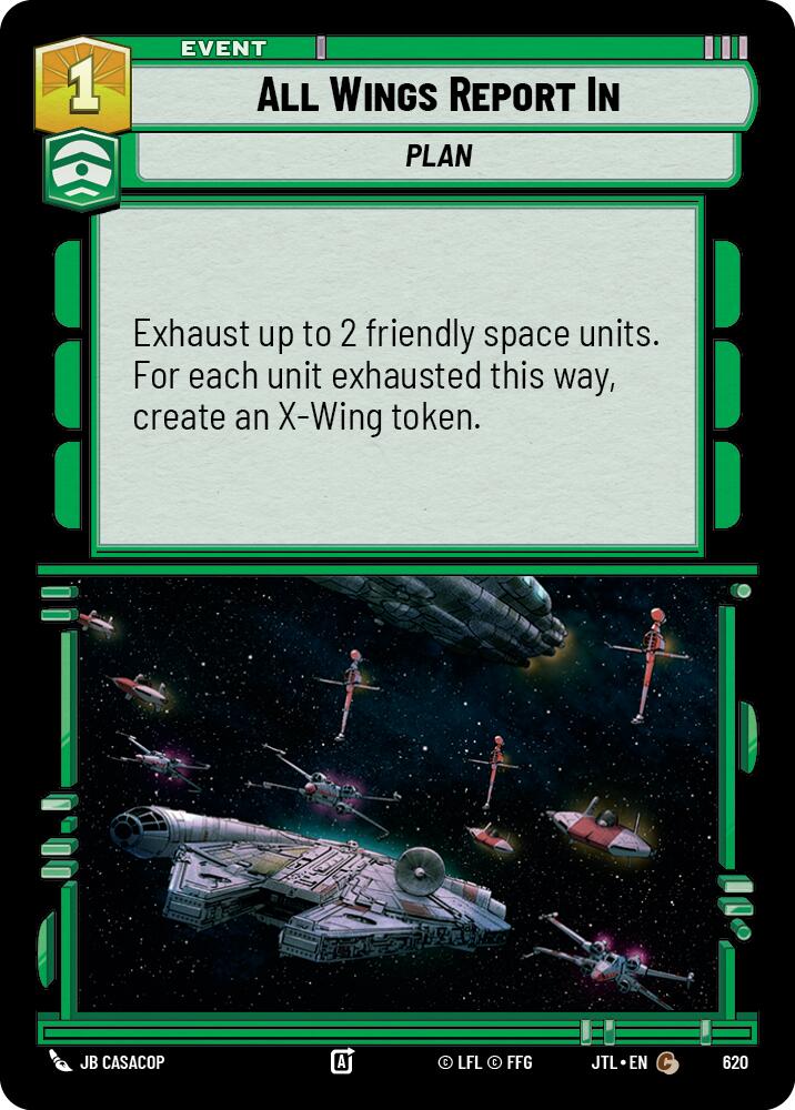 Star Wars: Unlimited: All Wings Report In (Foil) card image