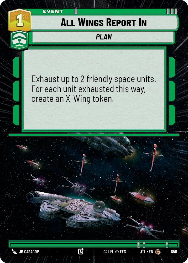 Star Wars: Unlimited: All Wings Report In (Hyperspace Foil) card image