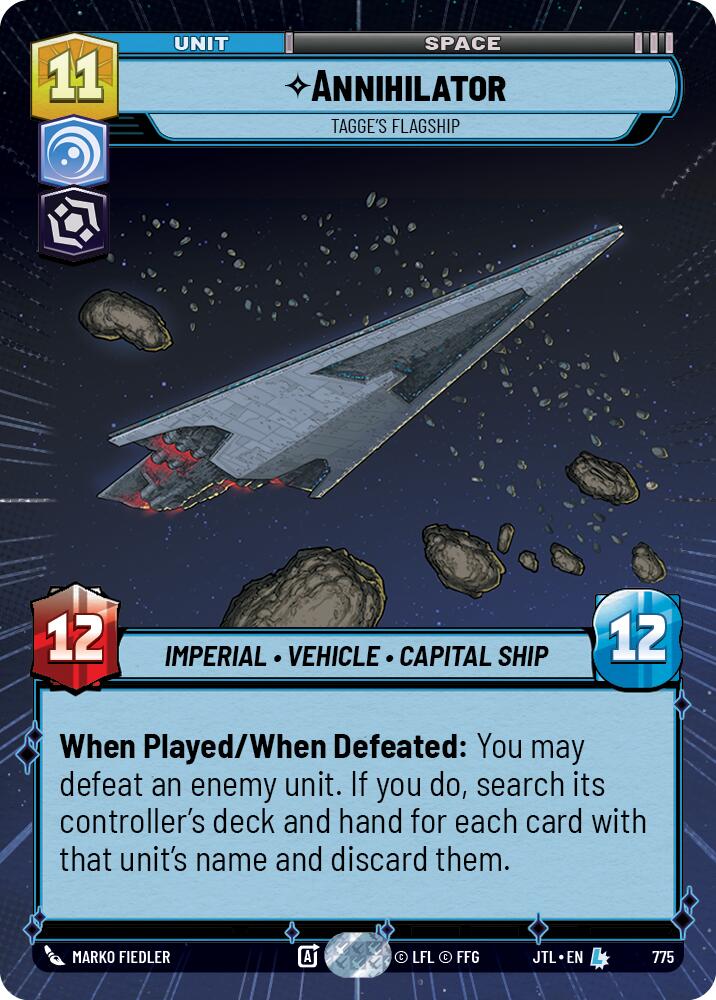 Star Wars: Unlimited: Annihilator - Tagge's Flagship (Hyperspace Foil) card image