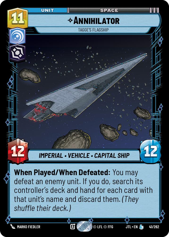 Star Wars: Unlimited: Annihilator - Tagge's Flagship card image