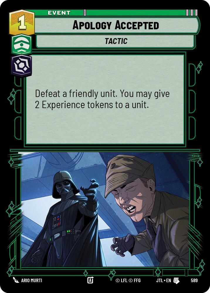 Star Wars: Unlimited: Apology Accepted (Foil) card image