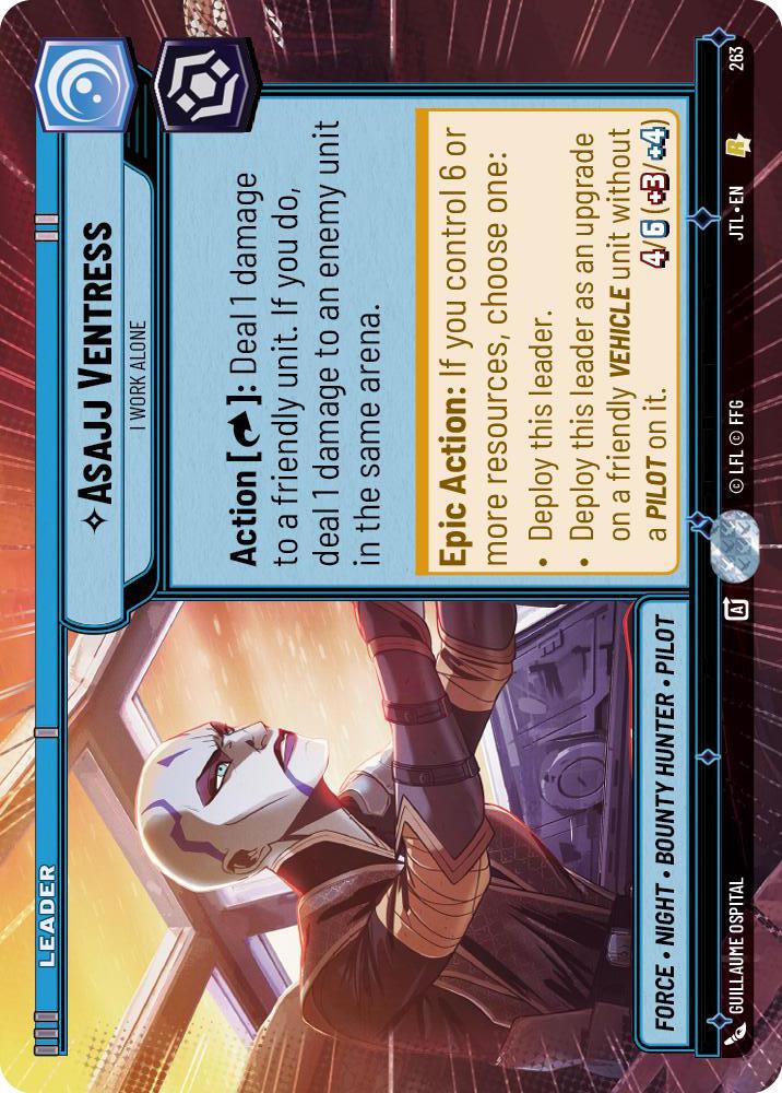 Star Wars: Unlimited: Asajj Ventress - I Work Alone (Hyperspace) card image