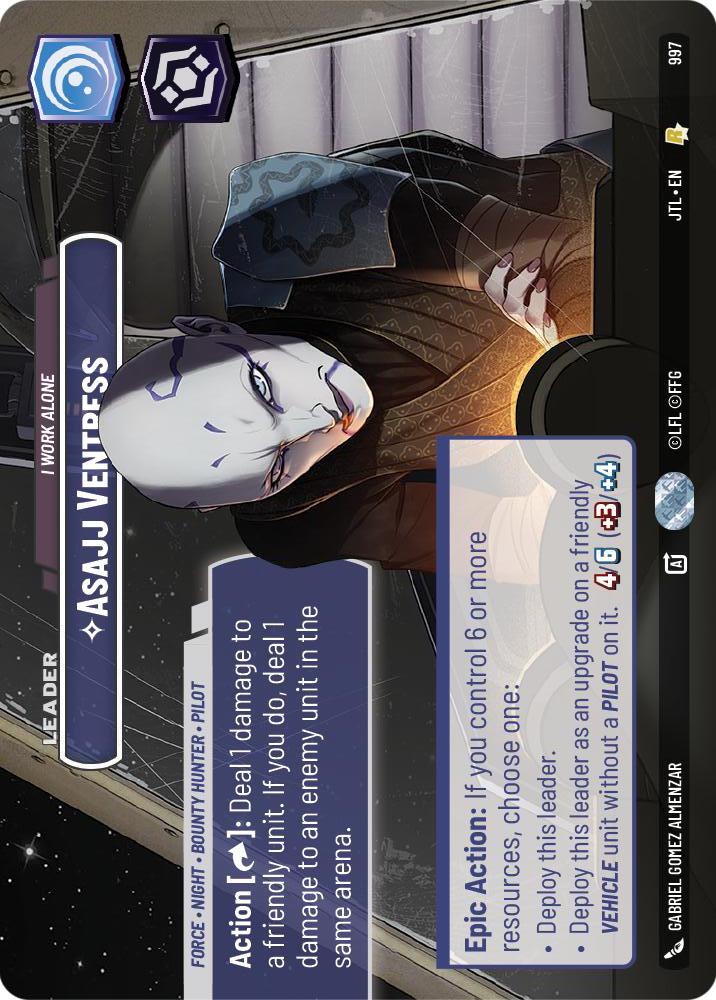 Star Wars: Unlimited: Asajj Ventress - I Work Alone (Showcase) card image