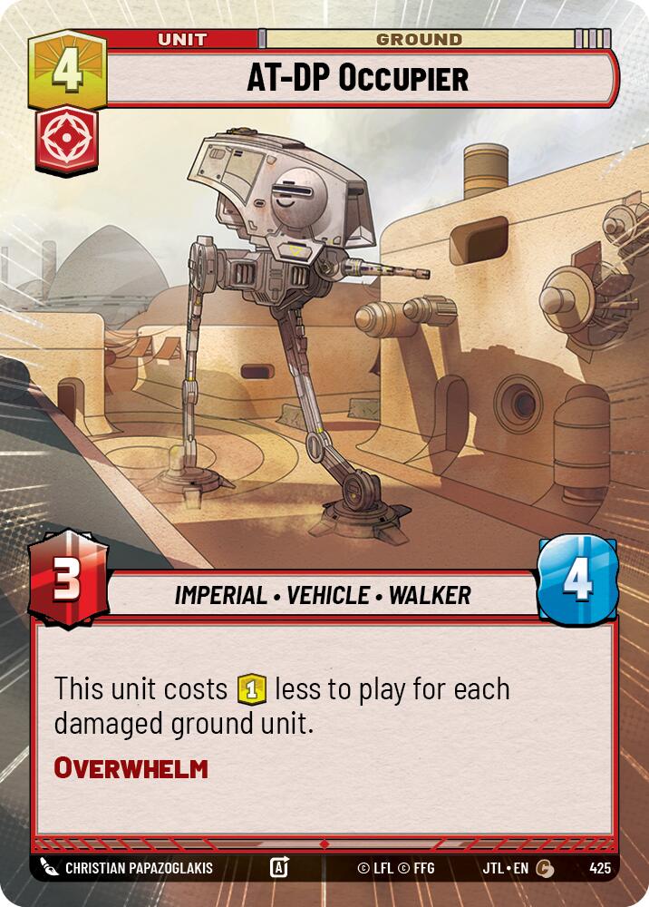 Star Wars: Unlimited: AT-DP Occupier (Hyperspace) card image