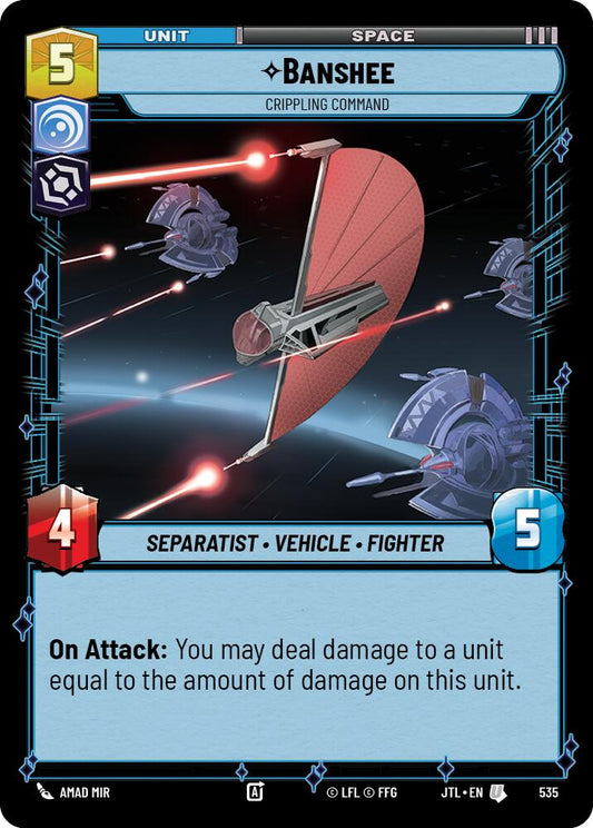 Star Wars: Unlimited: Banshee - Crippling Command (Foil) card image