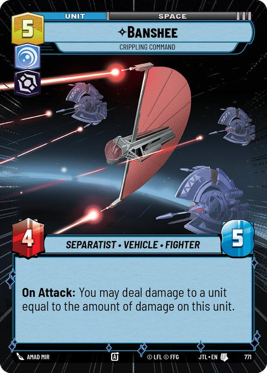 Star Wars: Unlimited: Banshee - Crippling Command (Hyperspace Foil) card image