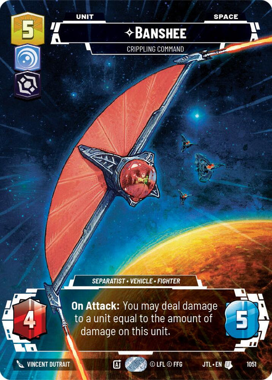Star Wars: Unlimited: Banshee - Crippling Command (Prestige Foil) card image