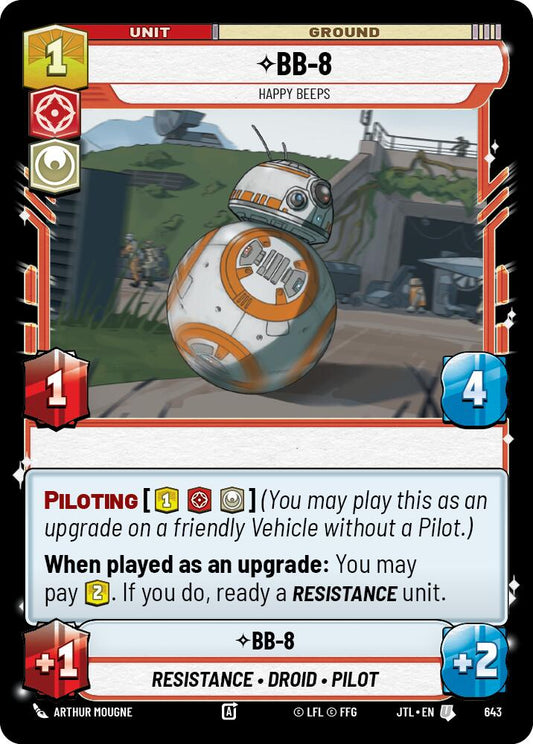Star Wars: Unlimited: BB-8 - Happy Beeps (Foil) card image