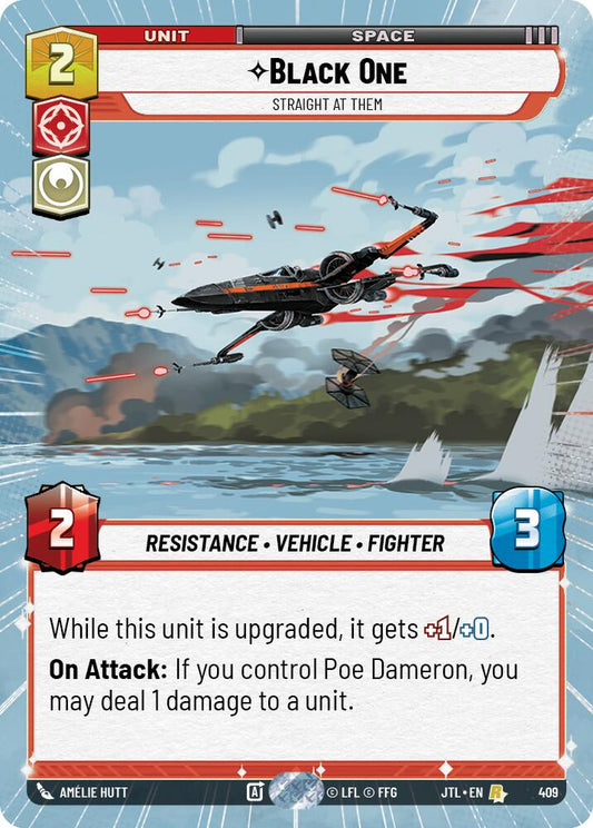 Star Wars: Unlimited: Black One - Straight At Them (Hyperspace) card image