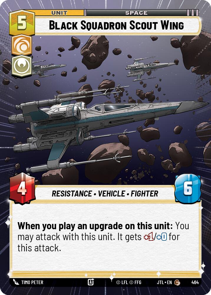 Star Wars: Unlimited: Black Squadron Scout Wing (Hyperspace) card image