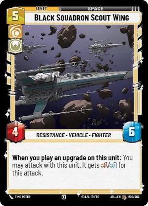 Star Wars: Unlimited: Black Squadron Scout Wing card image