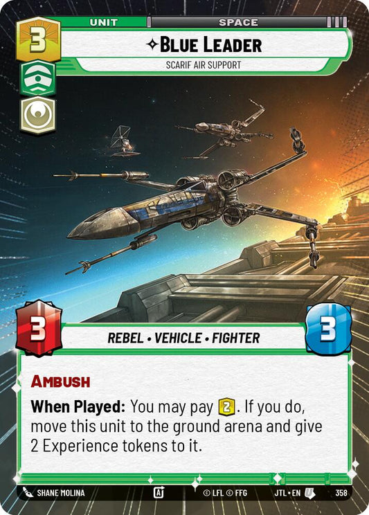 Star Wars: Unlimited: Blue Leader - Scarif Air Support (Hyperspace) card image