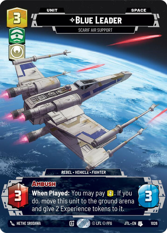 Star Wars: Unlimited: Blue Leader - Scarif Air Support (Prestige) card image