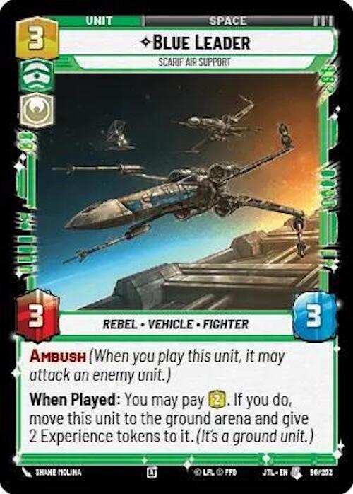 Star Wars: Unlimited: Blue Leader - Scarif Air Support card image