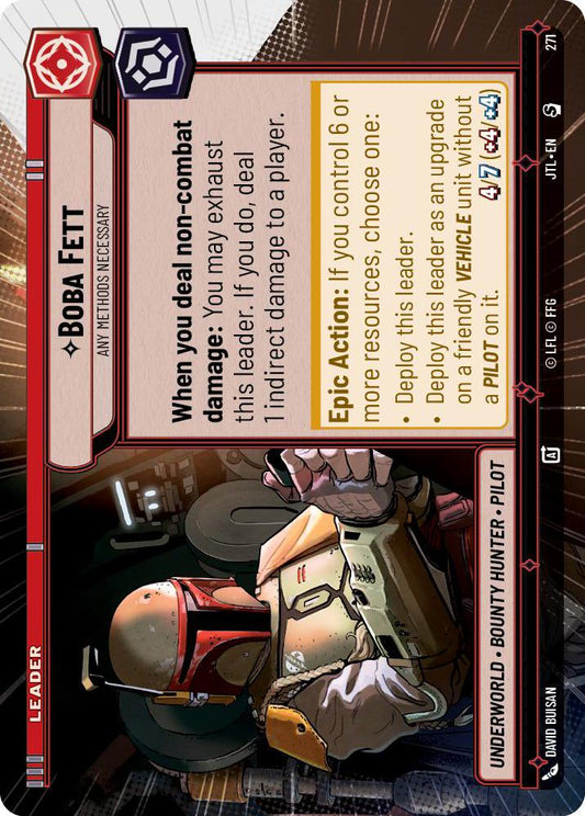 Star Wars: Unlimited: Boba Fett - Any Methods Necessary (Hyperspace) card image