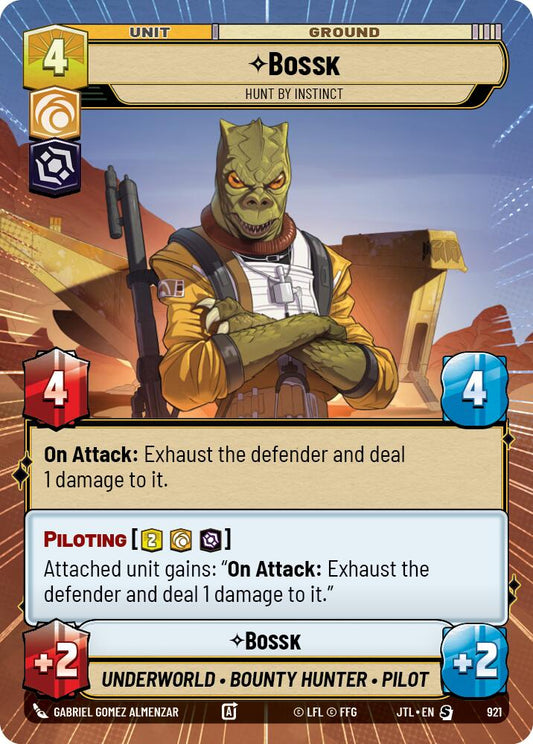 Star Wars: Unlimited: Bossk - Hunt By Instinct (Hyperspace Foil) card image
