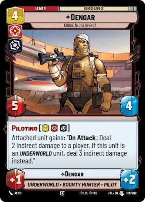 Star Wars: Unlimited: Dengar - Crude and Slovenly card image