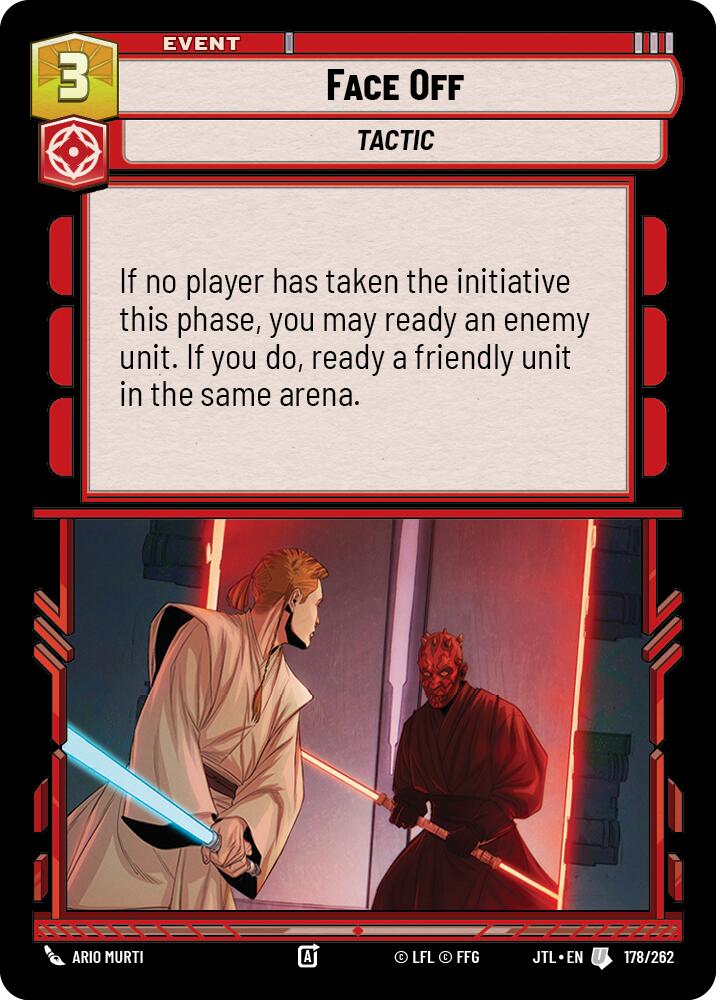 Star Wars: Unlimited: Face Off card image