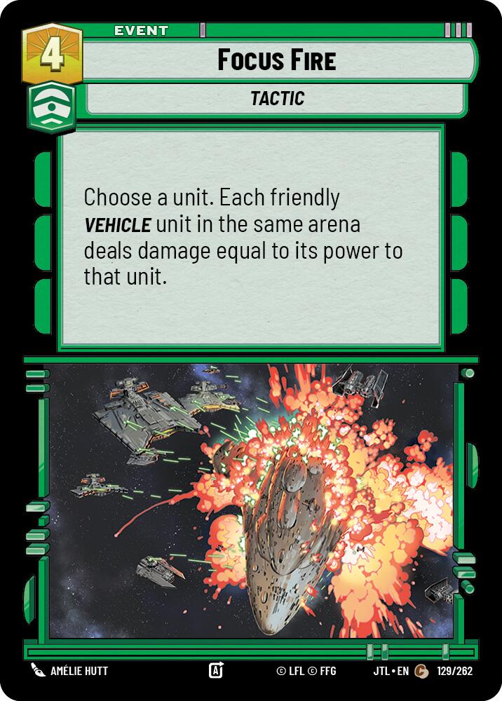 Focus Fire Combat Star Wars: Unlimited - Focus Fire - 129/262 – The Straw Hat Store