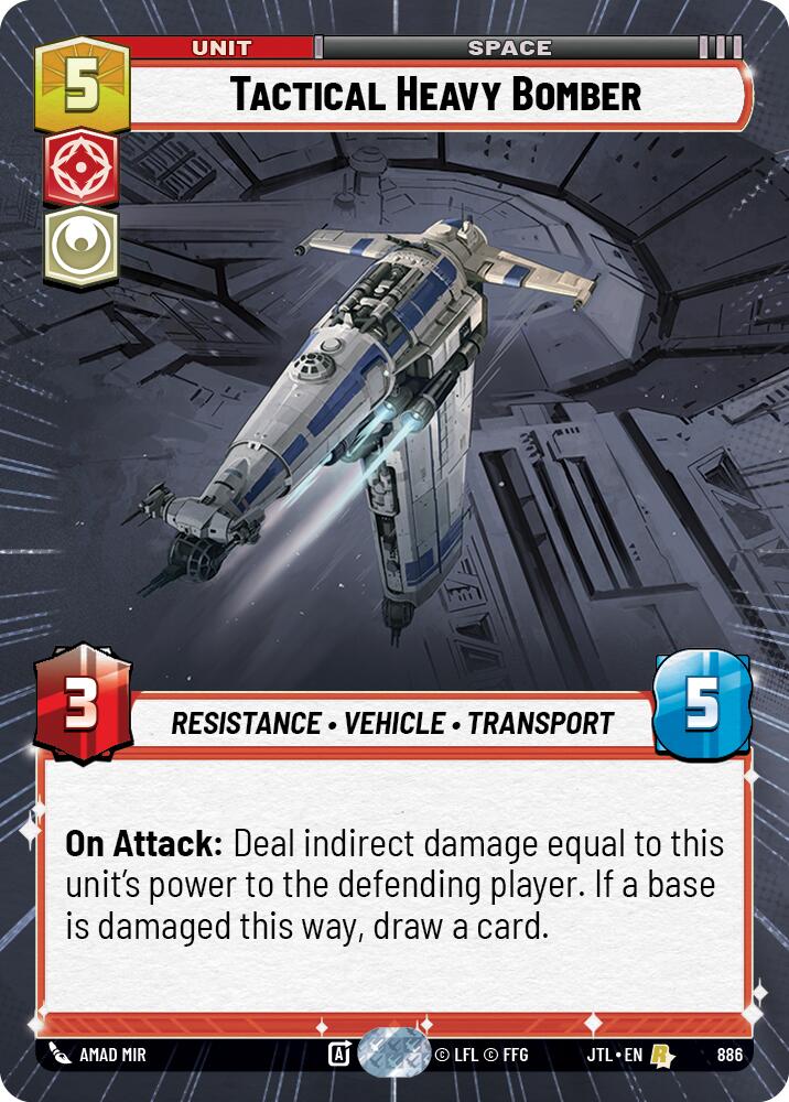 Star Wars: Unlimited: Tactical Heavy Bomber (Hyperspace Foil) card image