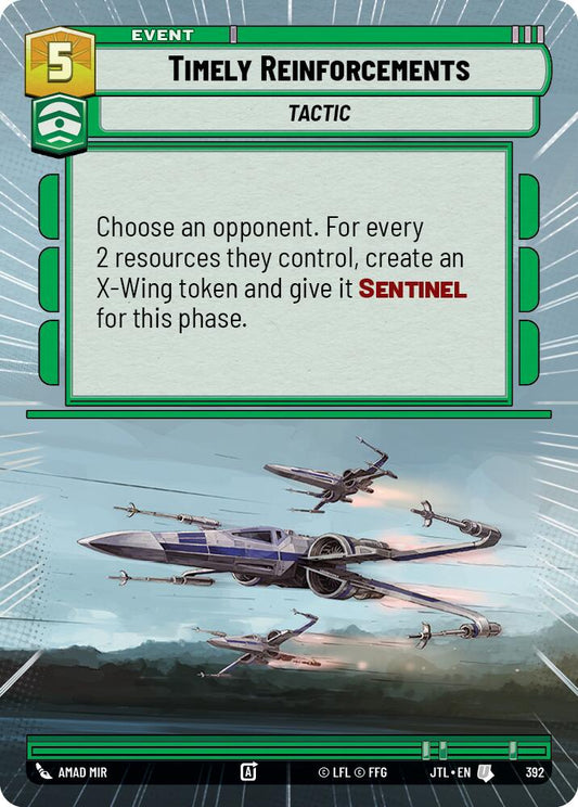 Star Wars: Unlimited: Timely Reinforcements (Hyperspace) card image